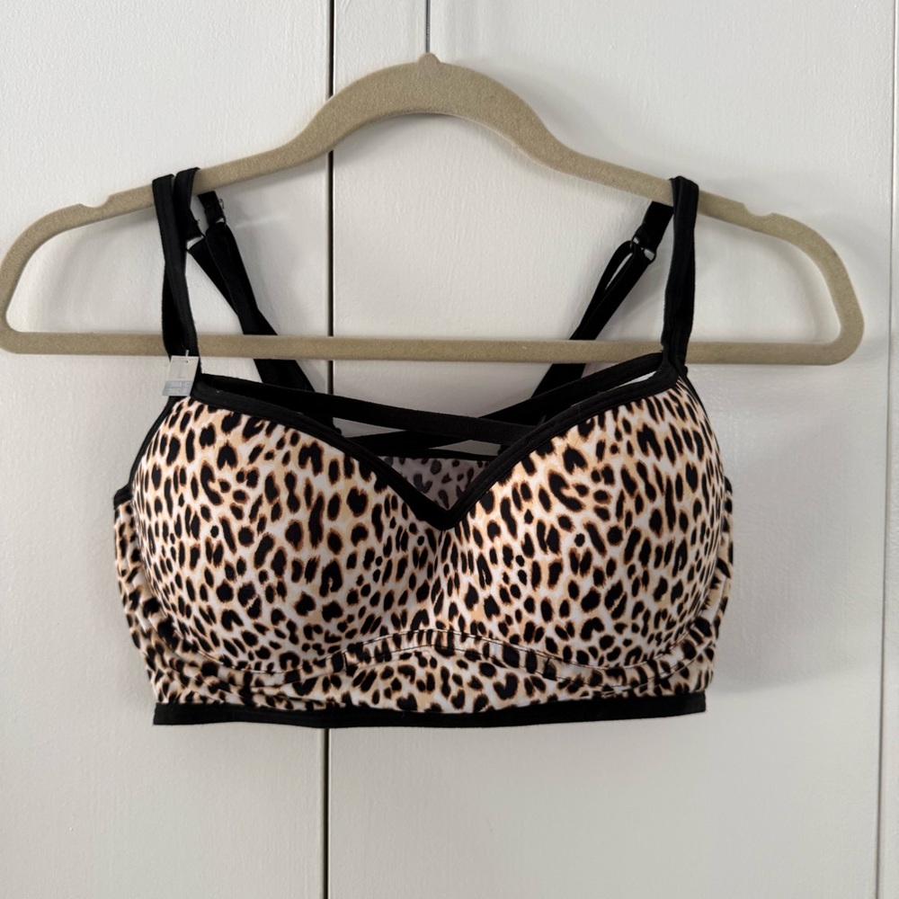PINK Leopard Print Women's Bralette